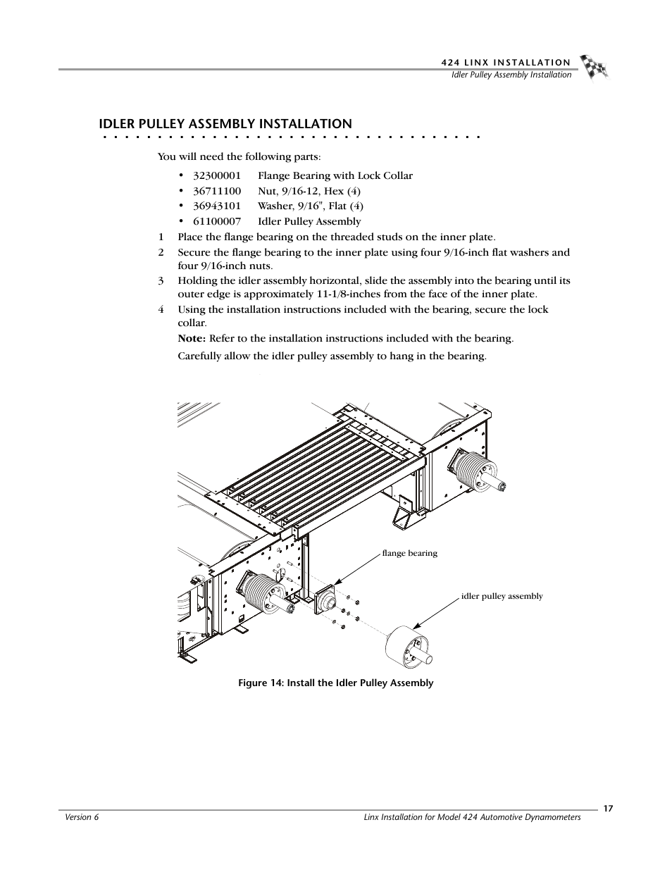 Idler pulley assembly installation | Dynojet 424 Linx: DWRT Installation Guide User Manual | Page 21 / 56