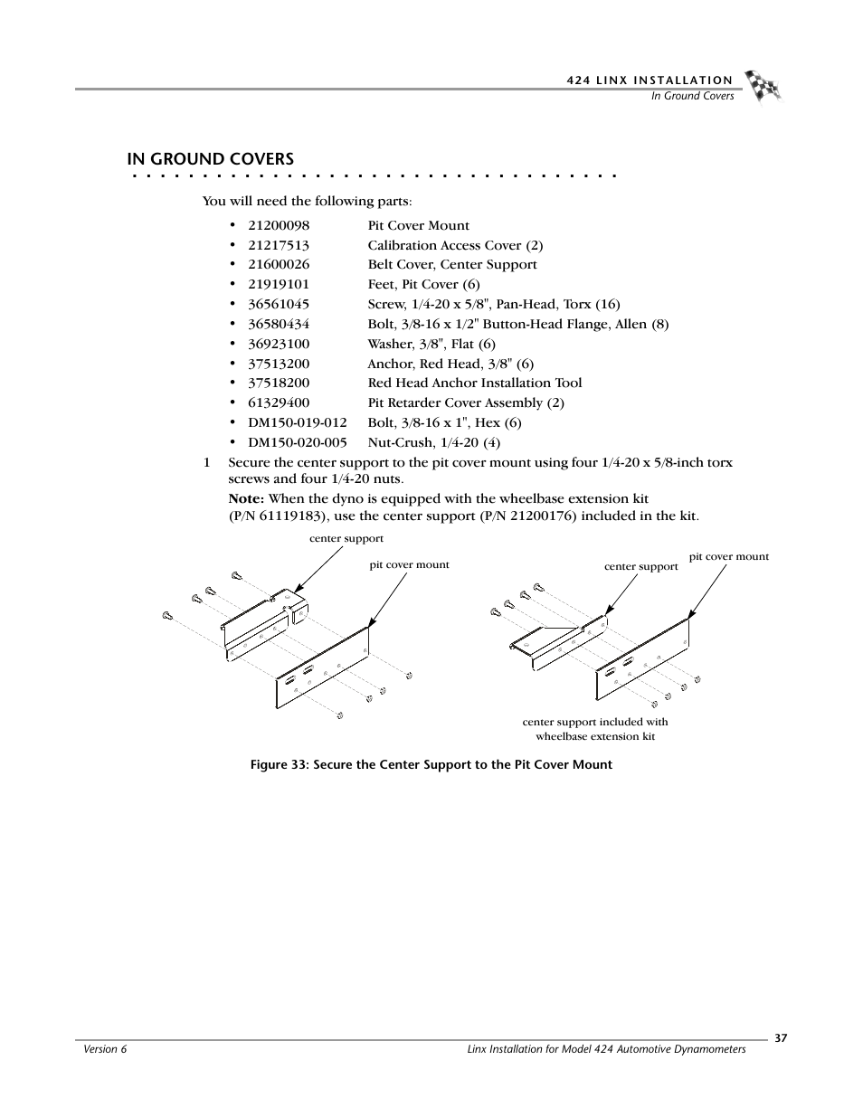 In ground covers | Dynojet 424 Linx: DWRT Installation Guide User Manual | Page 41 / 56