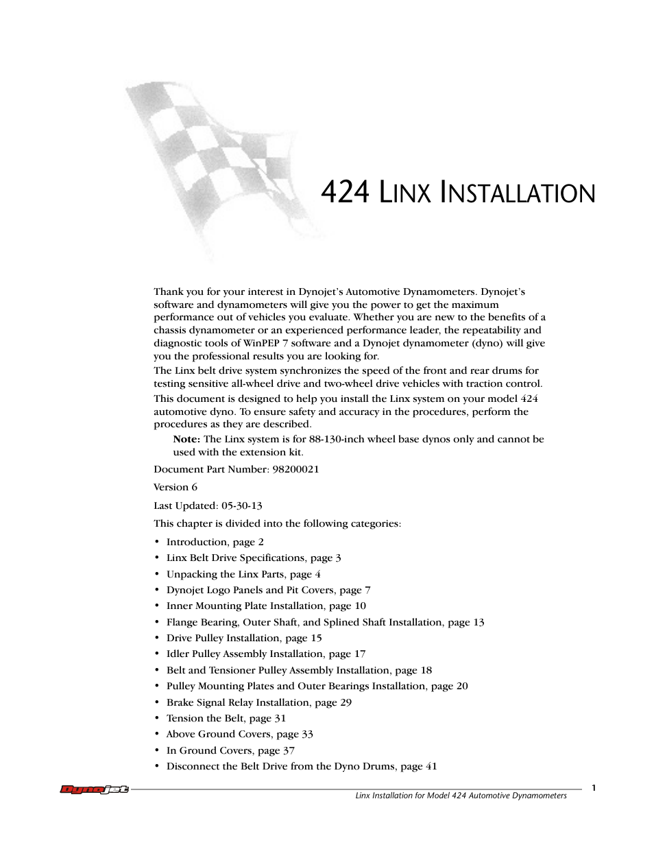 424 linx installation, 424 l, Nstallation | Dynojet 424 Linx: DWRT Installation Guide User Manual | Page 5 / 56