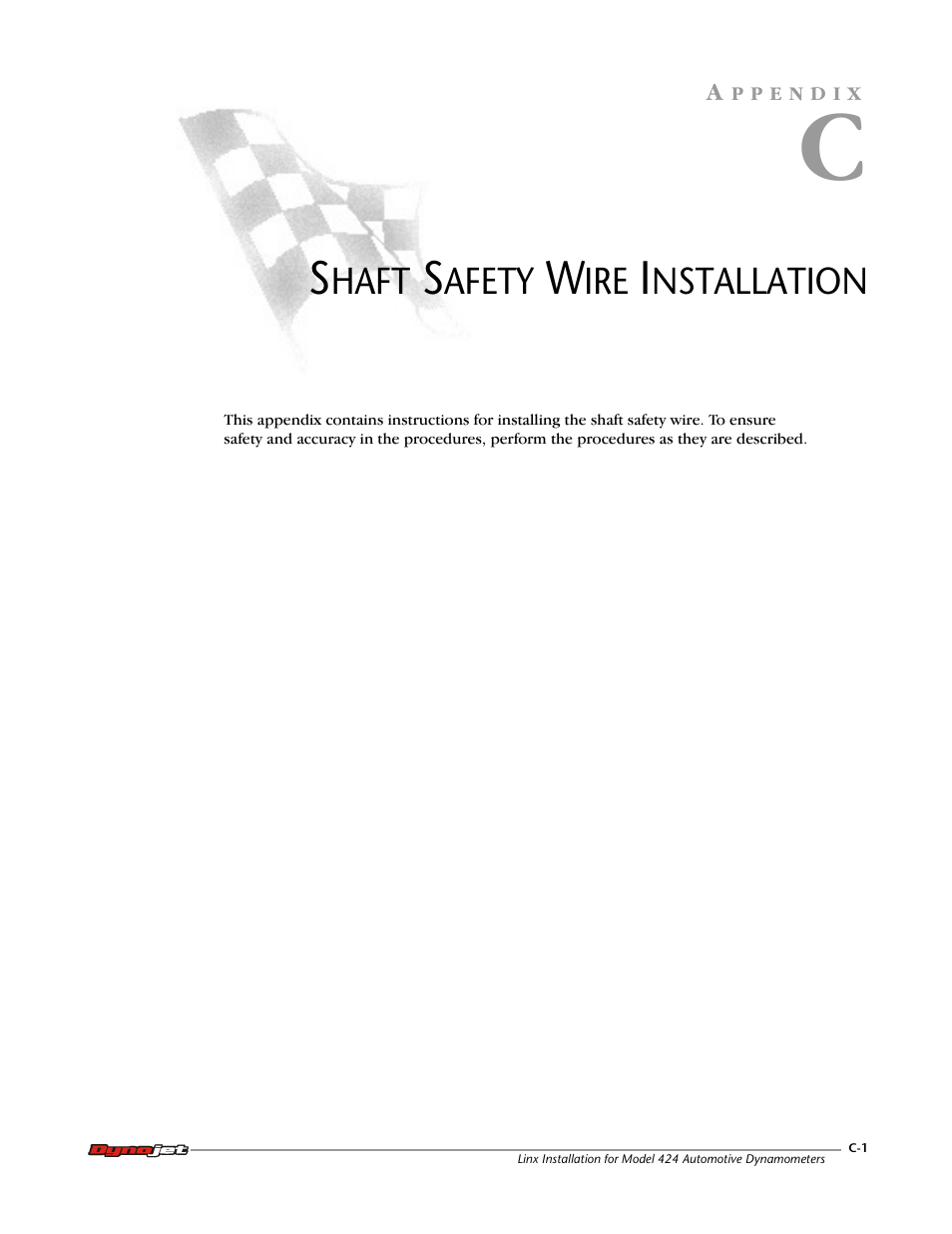 C - shaft safety wire installation | Dynojet 424 Linx: DWRT Installation Guide User Manual | Page 55 / 56
