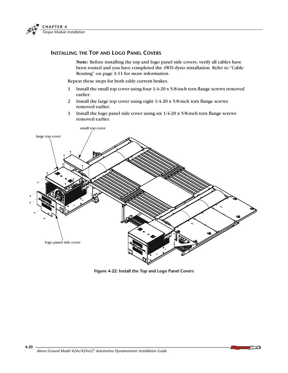 Installing the top and logo panel covers | Dynojet 424x: Installation Guide User Manual | Page 112 / 188