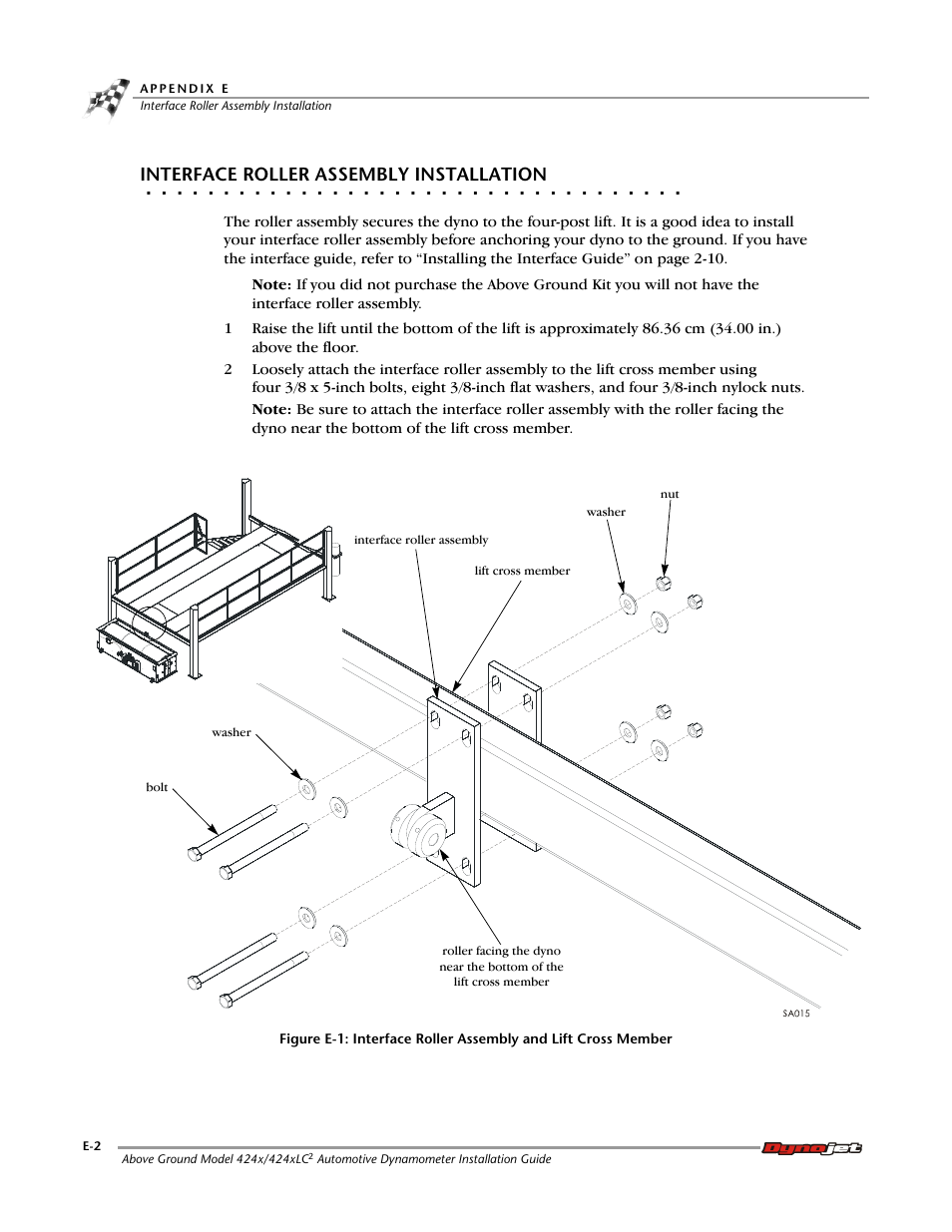 Interface roller assembly installation | Dynojet 424x: Installation Guide User Manual | Page 178 / 188