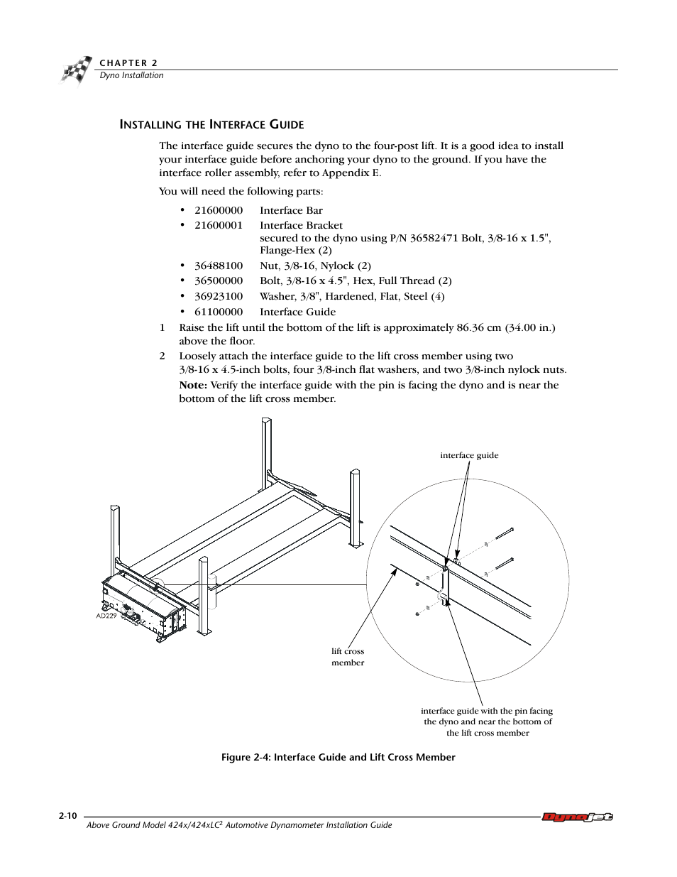 Installing the interface guide | Dynojet 424x: Installation Guide User Manual | Page 34 / 188
