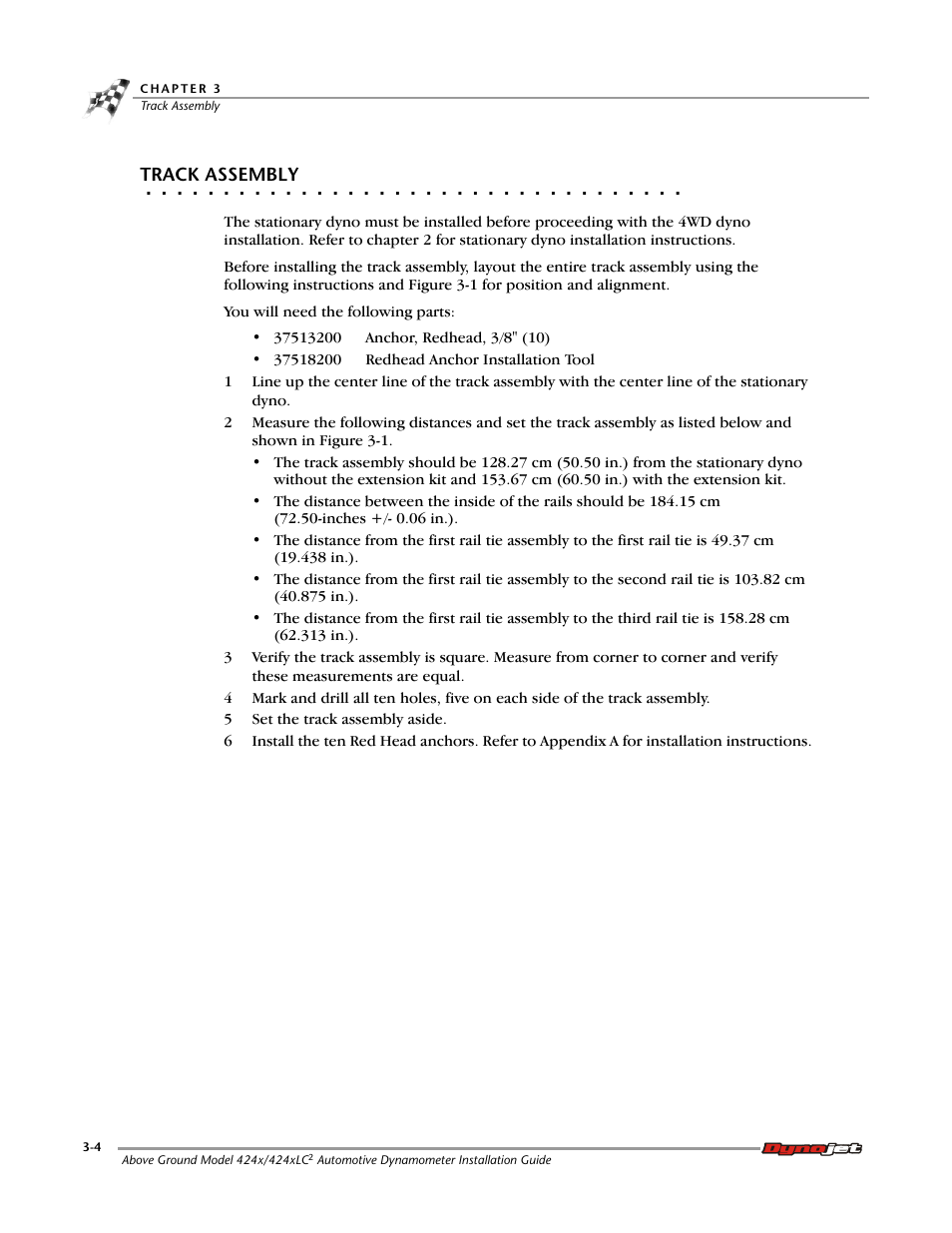 Track assembly | Dynojet 424x: Installation Guide User Manual | Page 42 / 188