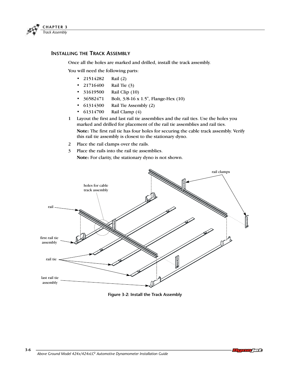 Installing the track assembly | Dynojet 424x: Installation Guide User Manual | Page 44 / 188