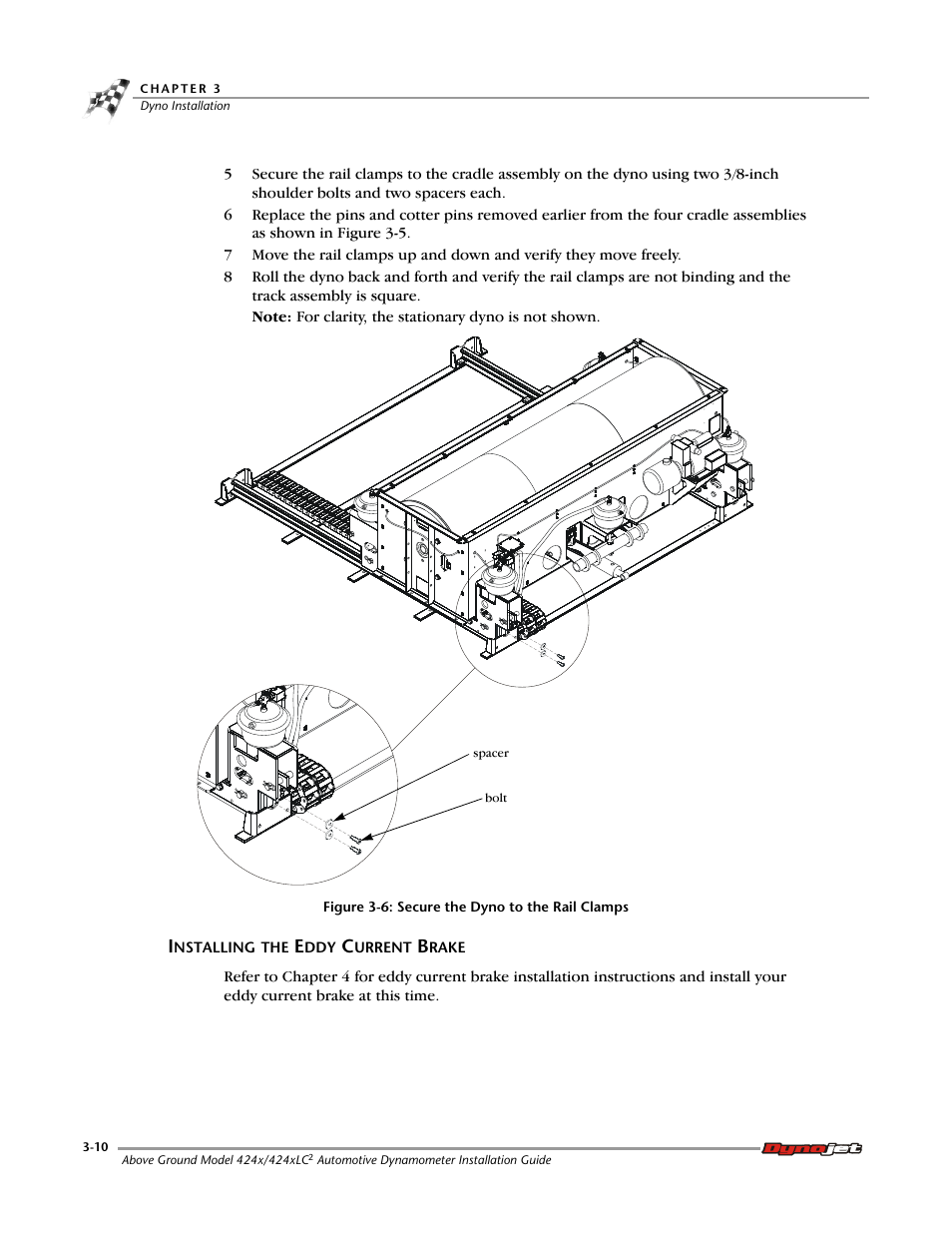 Installing the eddy current brake | Dynojet 424x: Installation Guide User Manual | Page 48 / 188