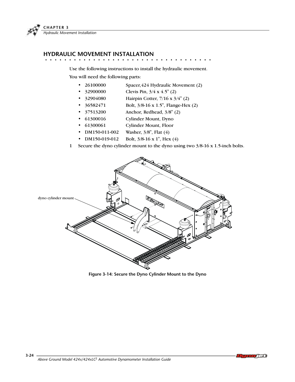 Hydraulic movement installation | Dynojet 424x: Installation Guide User Manual | Page 62 / 188