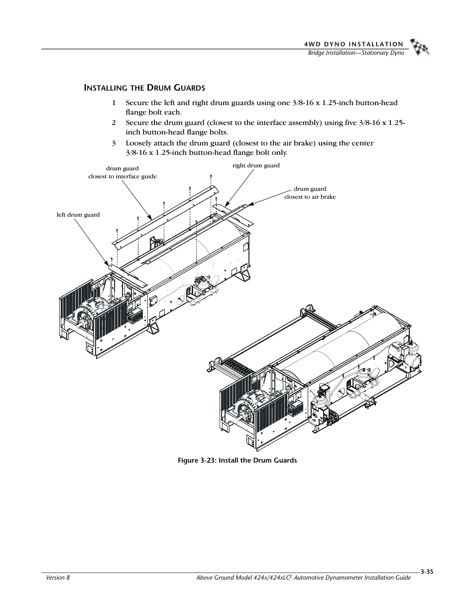 Installing the drum guards | Dynojet 424x: Installation Guide User Manual | Page 73 / 188