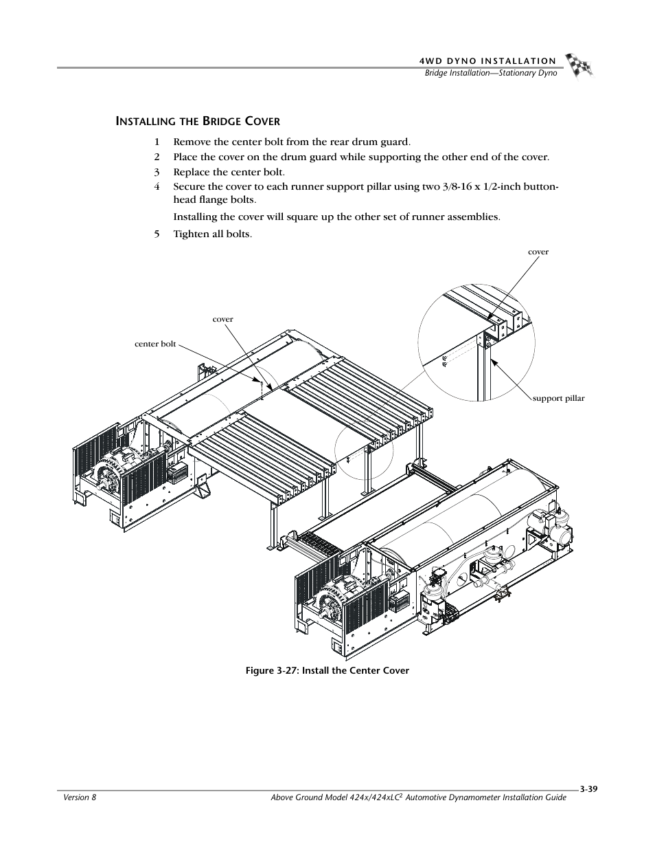 Installing the bridge cover | Dynojet 424x: Installation Guide User Manual | Page 77 / 188