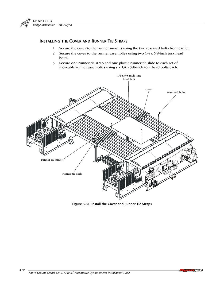 Installing the cover and runner tie straps | Dynojet 424x: Installation Guide User Manual | Page 82 / 188