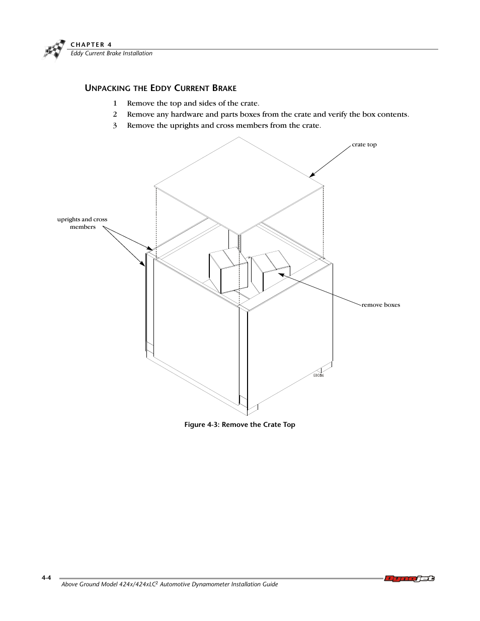 Unpacking the eddy current brake | Dynojet 424x: Installation Guide User Manual | Page 96 / 188
