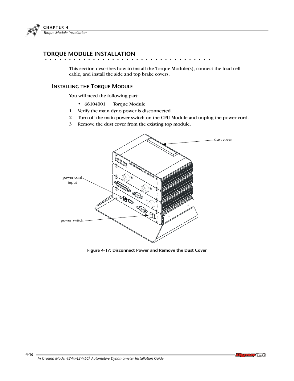 Torque module installation, Installing the torque module | Dynojet 424x: Installation Guide User Manual | Page 100 / 153