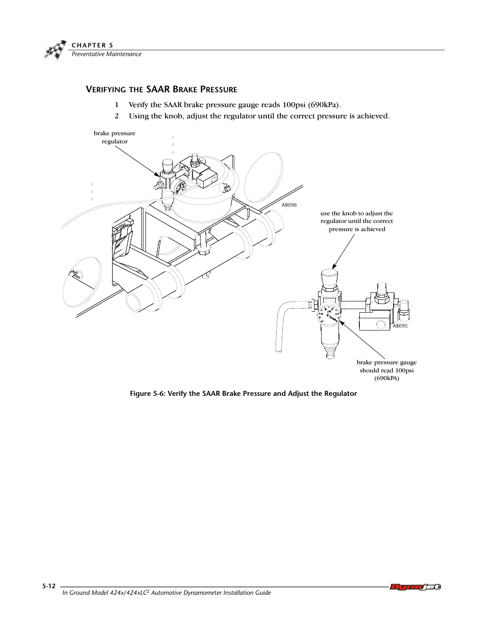 Verifying the saar brake pressure | Dynojet 424x: Installation Guide User Manual | Page 120 / 153