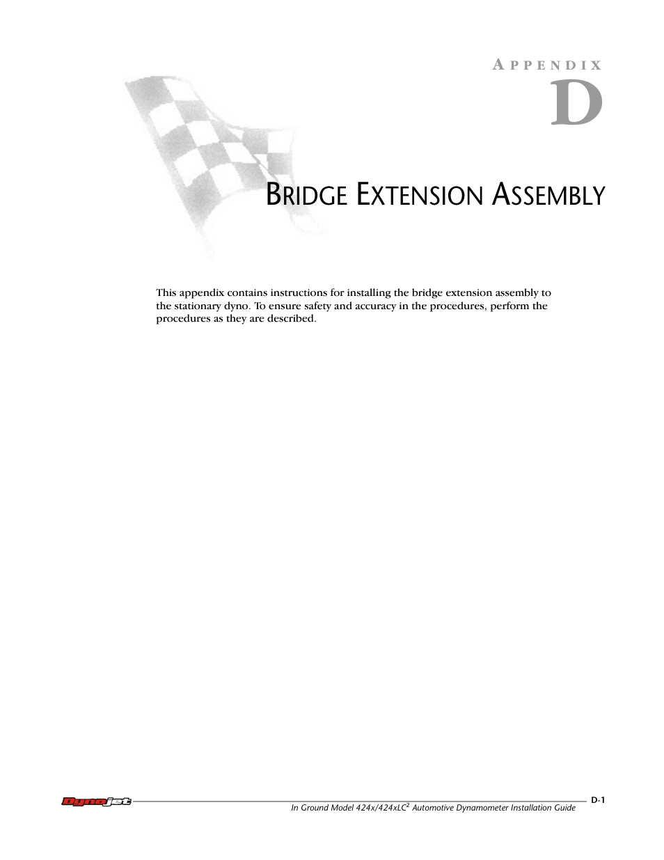 D - bridge extension assembly | Dynojet 424x: Installation Guide User Manual | Page 141 / 153