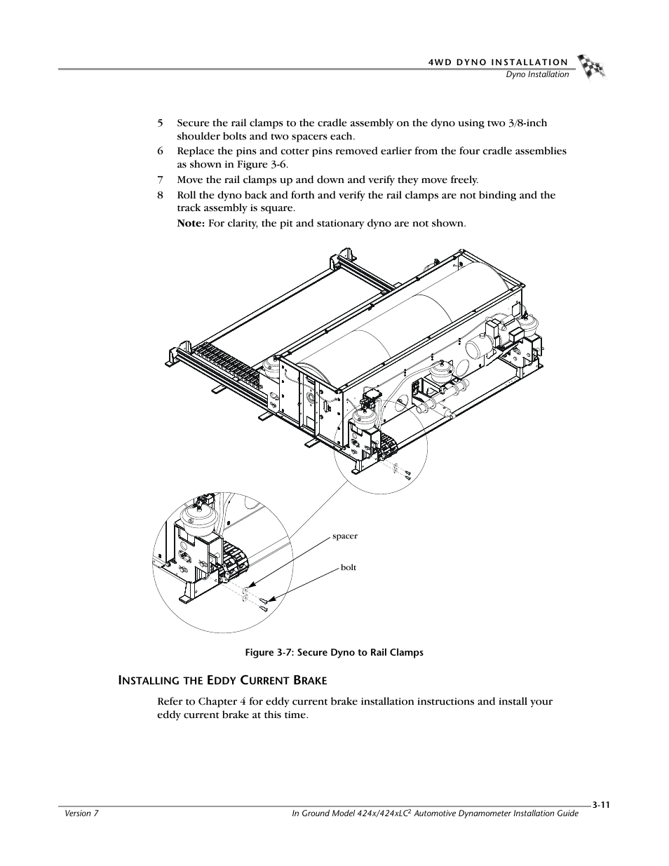 Installing the eddy current brake | Dynojet 424x: Installation Guide User Manual | Page 47 / 153