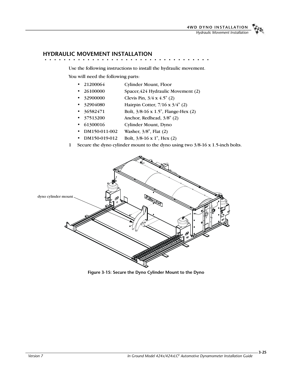 Hydraulic movement installation | Dynojet 424x: Installation Guide User Manual | Page 61 / 153