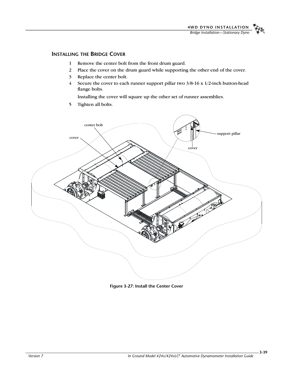 Installing the bridge cover | Dynojet 424x: Installation Guide User Manual | Page 75 / 153