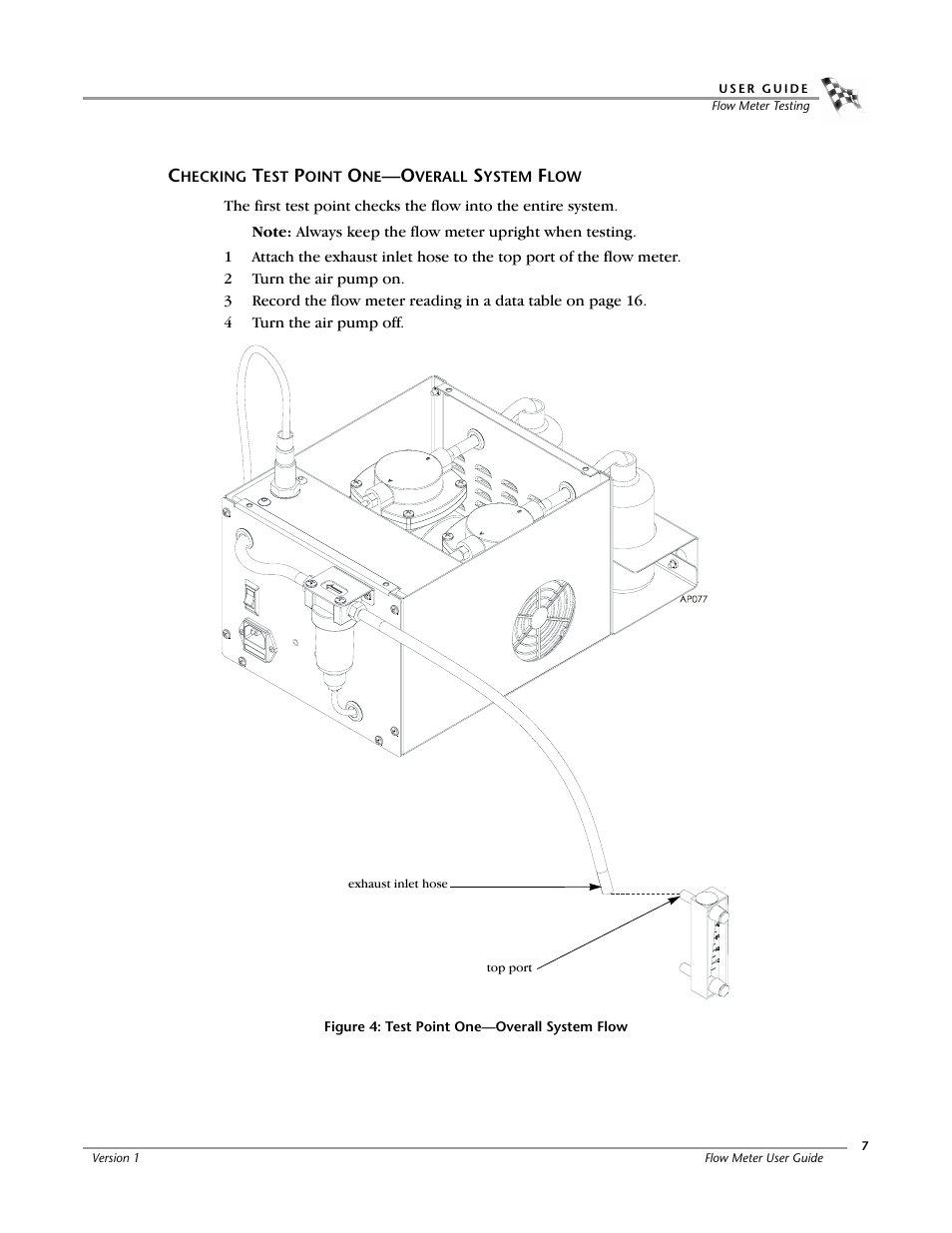 Checking test point one—overall system flow | Dynojet Flow Meter User Manual | Page 11 / 22
