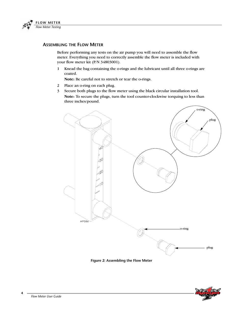 Assembling the flow meter | Dynojet Flow Meter User Manual | Page 8 / 22