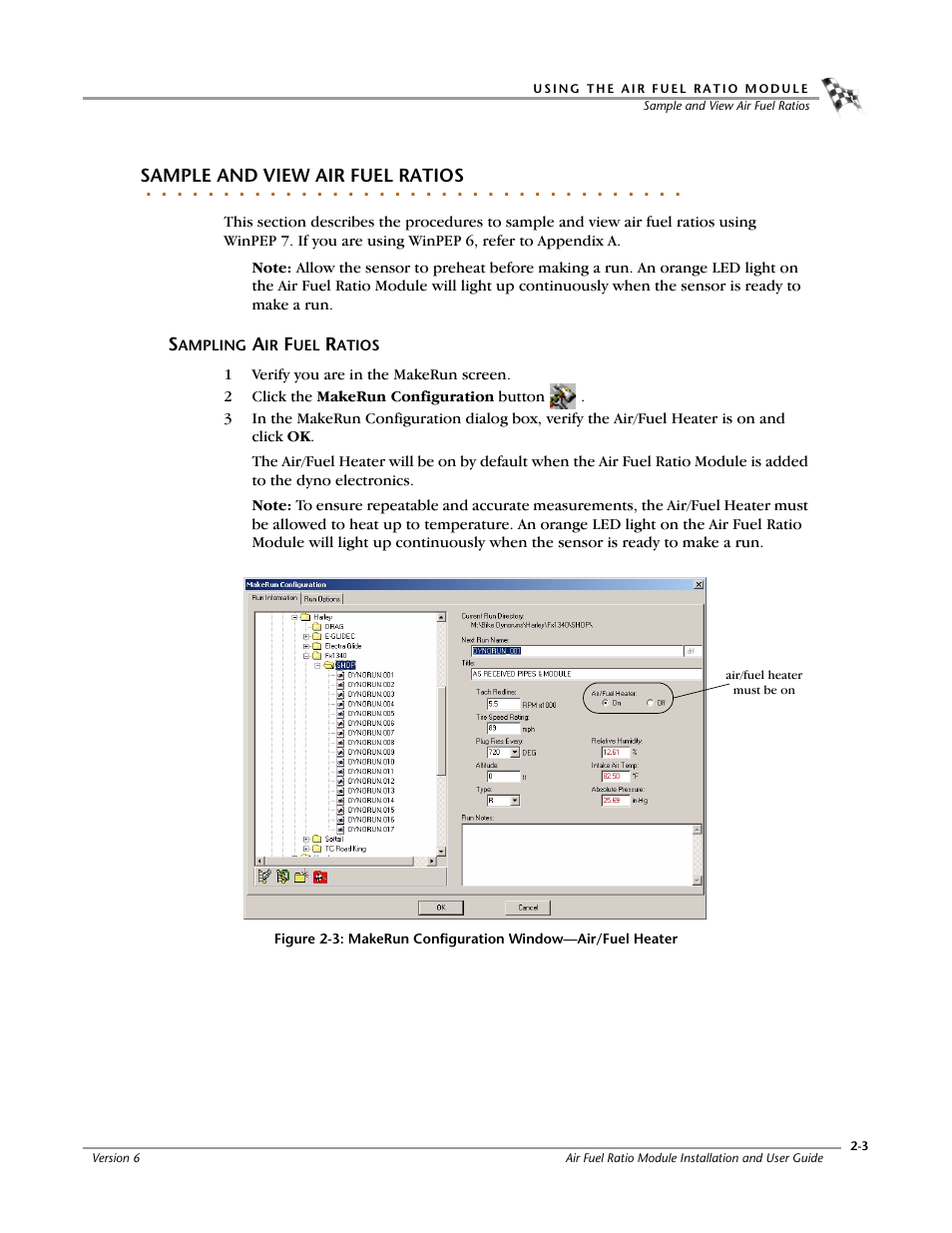 Sample and view air fuel ratios, Sampling air fuel ratios, Sampling air fuel ratios -3 | Dynojet Air Fuel Ratio Module User Manual | Page 13 / 36