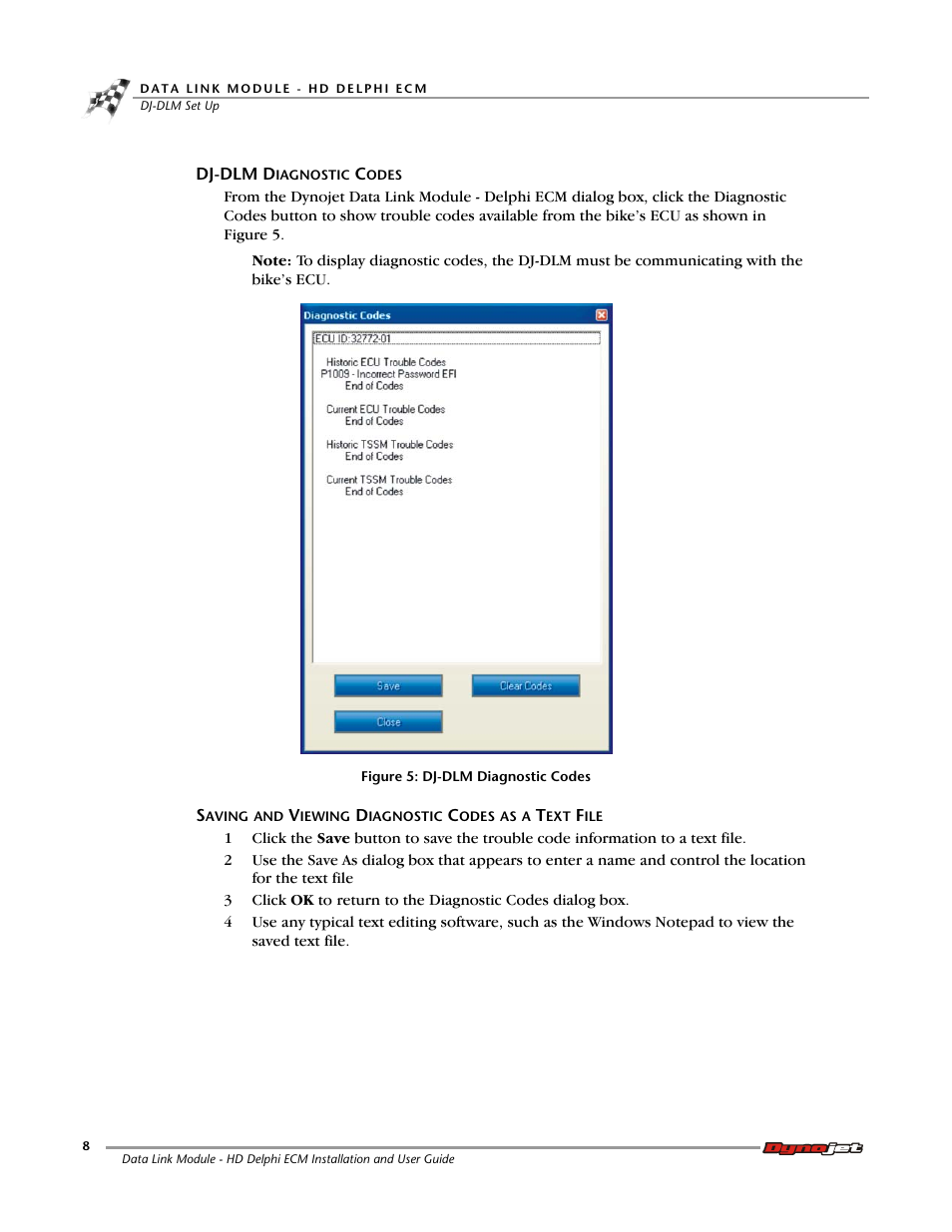 Dj-dlm diagnostic codes | Dynojet Data Link Module - HD Delphi ECM User Manual | Page 12 / 18