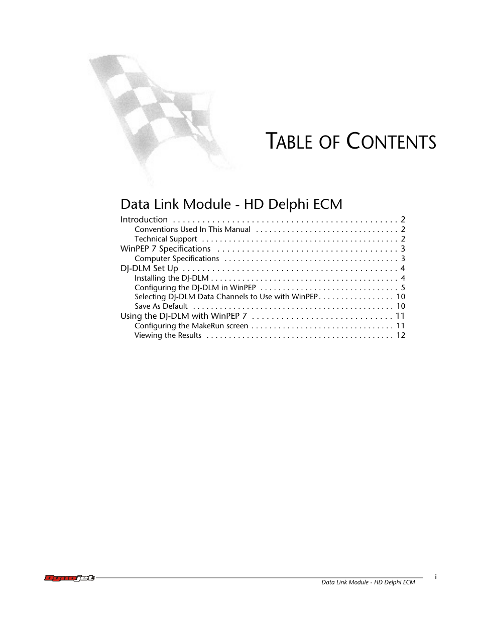 Dynojet Data Link Module - HD Delphi ECM User Manual | Page 3 / 18