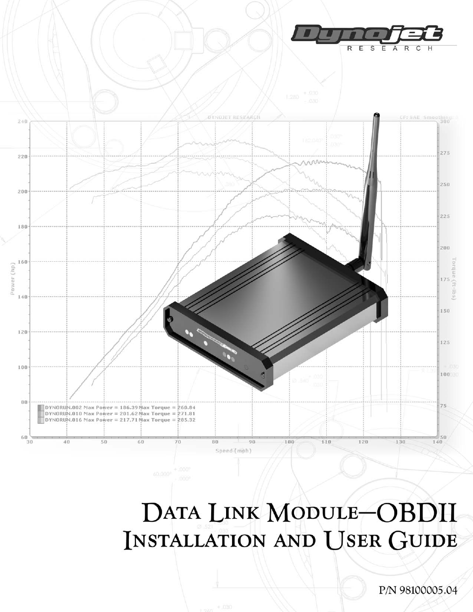 Dynojet Data Link Module - OBDII User Manual | 33 pages