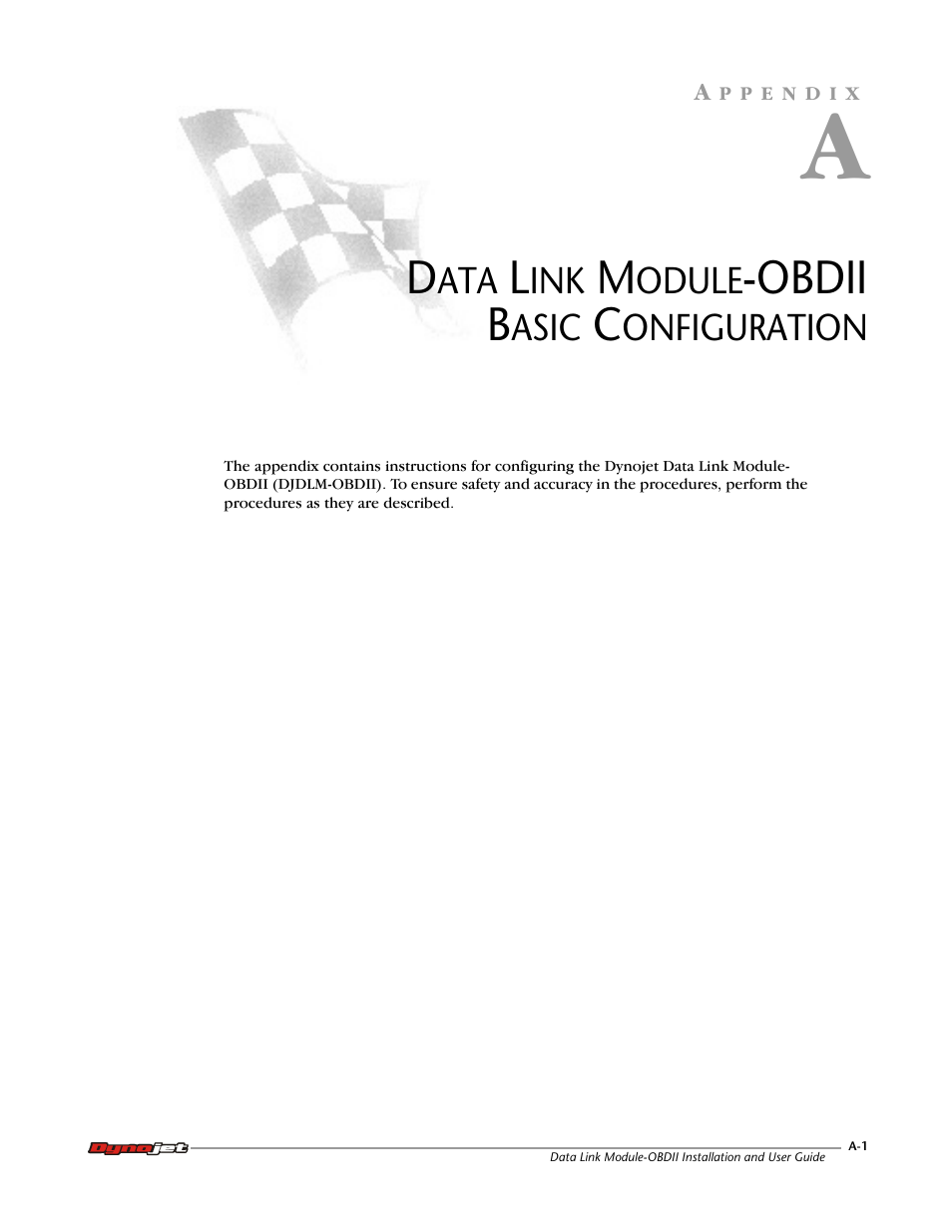 A-djdlm-obdii basic configuration, Obdii b | Dynojet Data Link Module - OBDII User Manual | Page 23 / 33