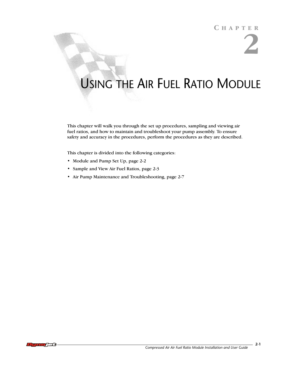 2 - using the air fuel ratio module | Dynojet Compressed Air Air/Fuel Ratio Module User Manual | Page 17 / 33
