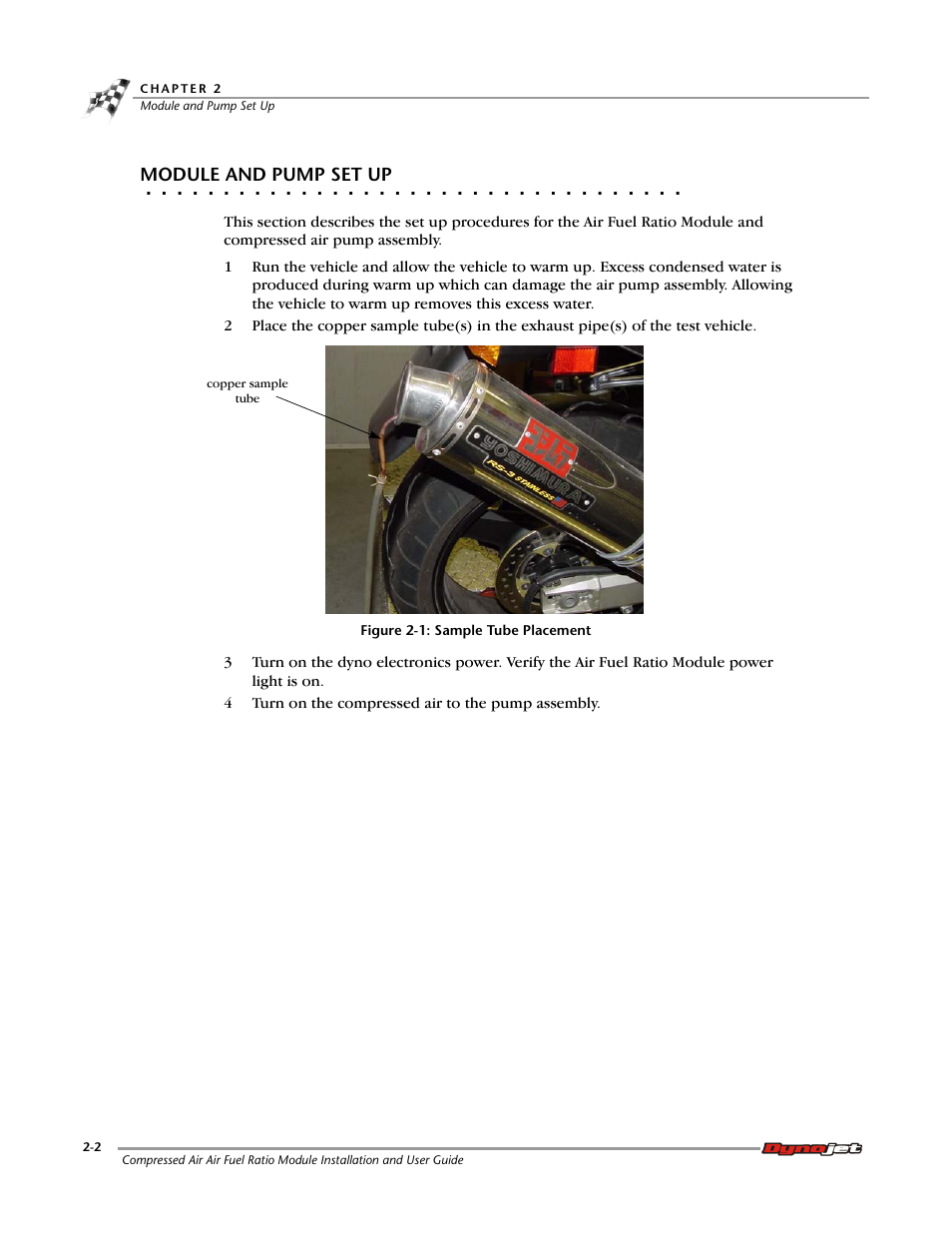 Module and pump set up | Dynojet Compressed Air Air/Fuel Ratio Module User Manual | Page 18 / 33