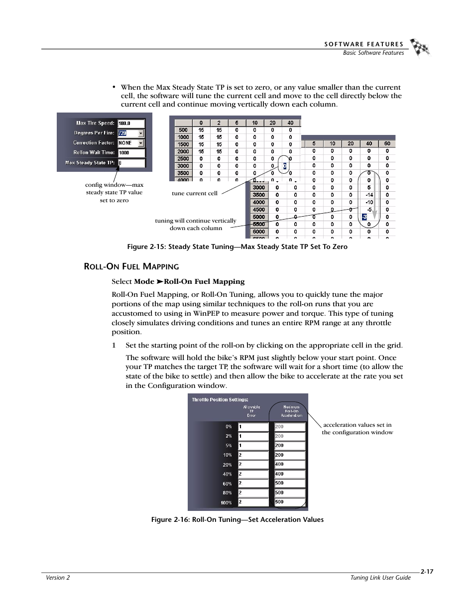 Roll-on fuel mapping, Roll-on fuel mapping -17 | Dynojet Tuning Link User Manual | Page 29 / 36