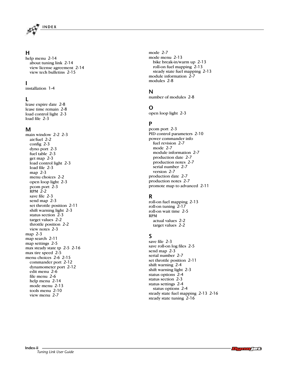 Dynojet Tuning Link User Manual | Page 34 / 36