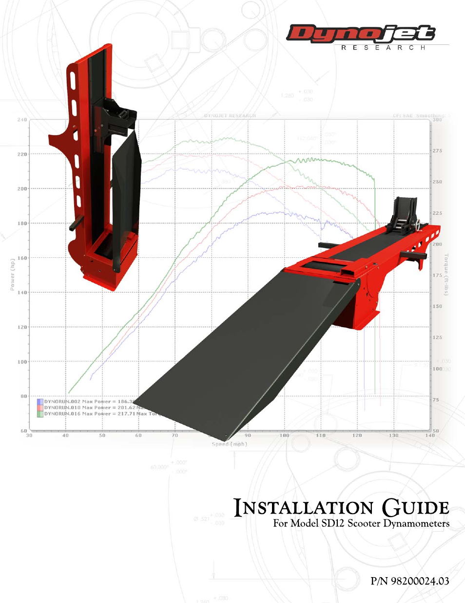 Dynojet Scooter Dyno SD-12 Manual User Manual | 44 pages