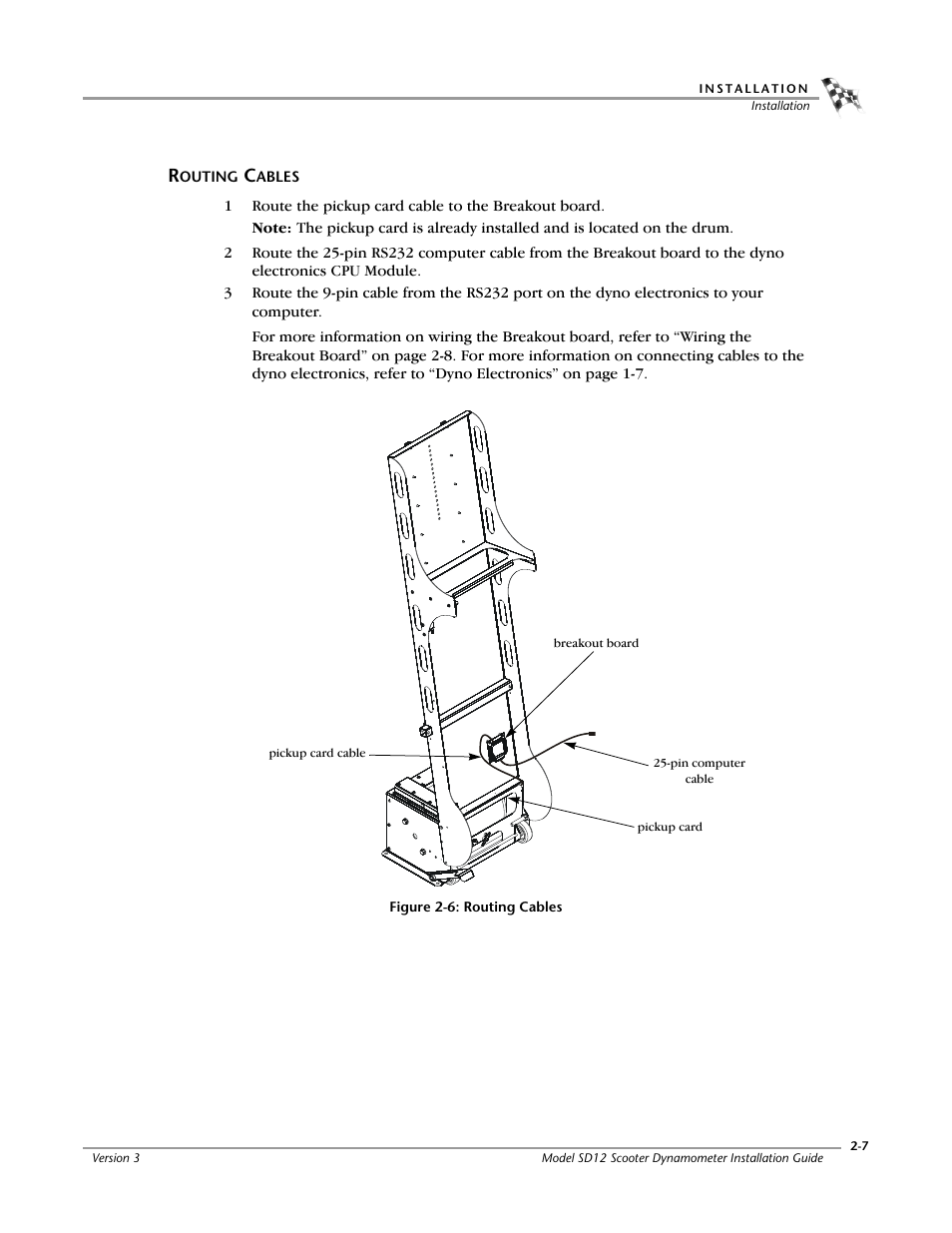 Routing cables | Dynojet Scooter Dyno SD-12 Manual User Manual | Page 23 / 44