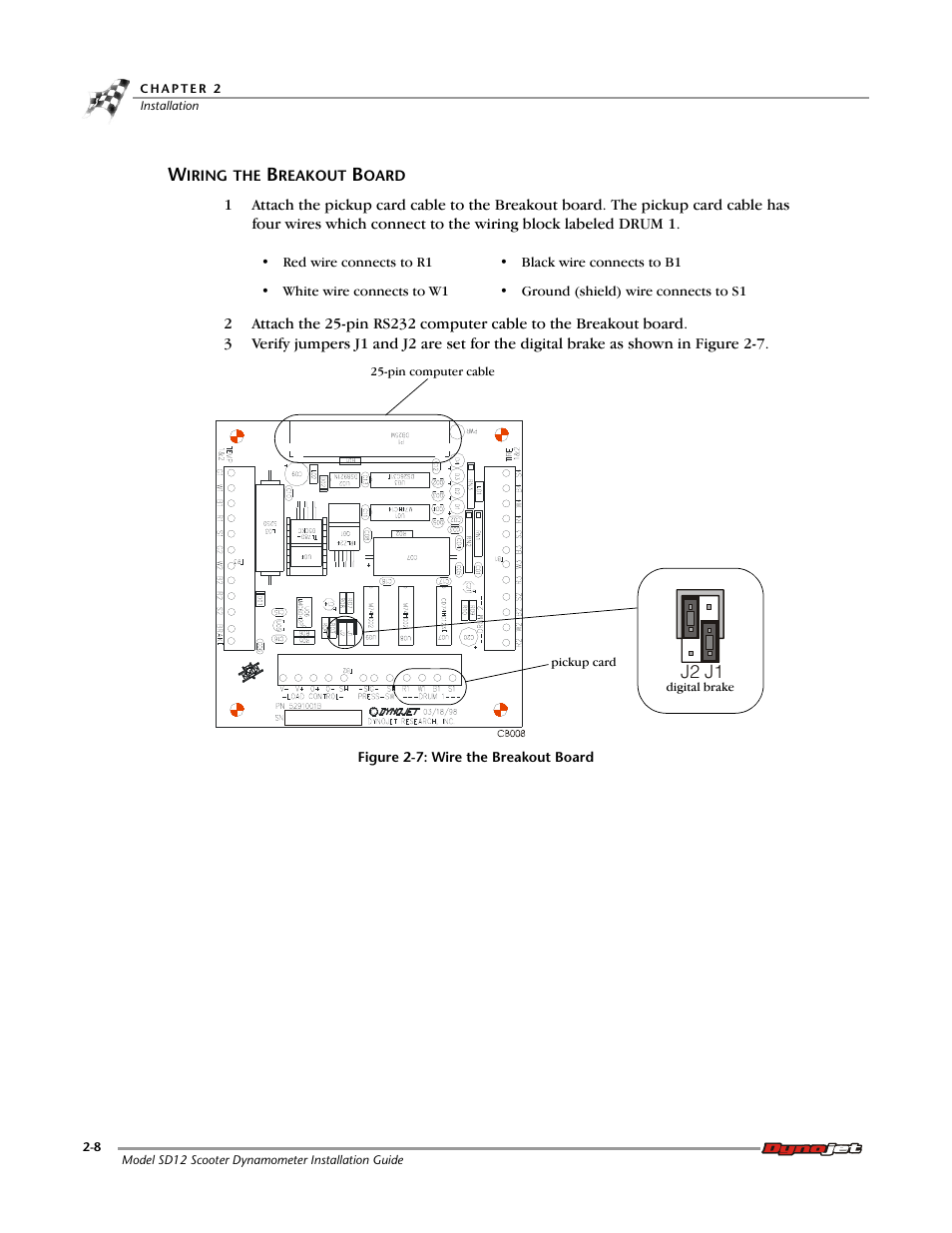 Wiring the breakout board | Dynojet Scooter Dyno SD-12 Manual User Manual | Page 24 / 44
