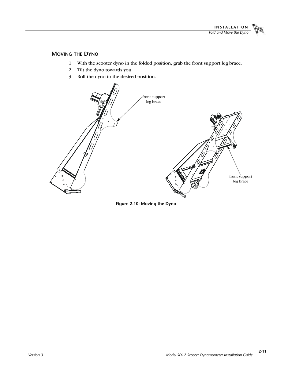 Moving the dyno | Dynojet Scooter Dyno SD-12 Manual User Manual | Page 27 / 44