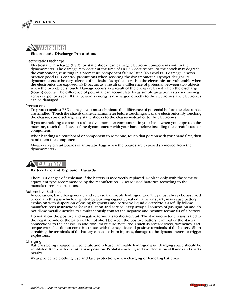 Dynojet Scooter Dyno SD-12 Installation Guide User Manual | Page 6 / 44