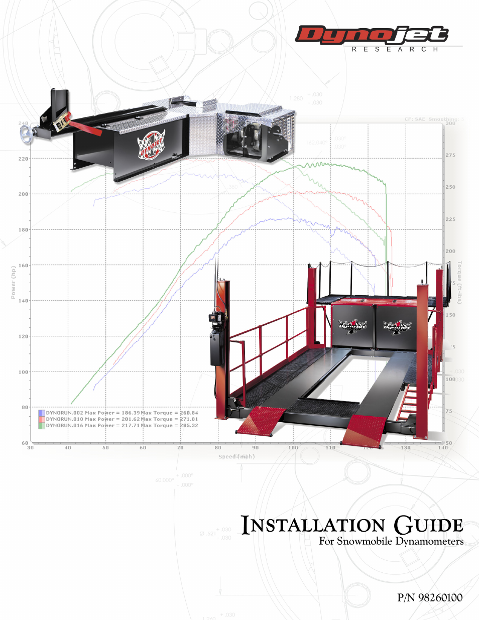 Dynojet Snowmobile Dynos: Installation Guide User Manual | 29 pages