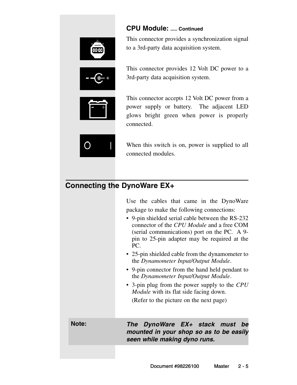 Connecting the dynoware ex | Dynojet Snowmobile Dynos: Installation Guide User Manual | Page 17 / 29