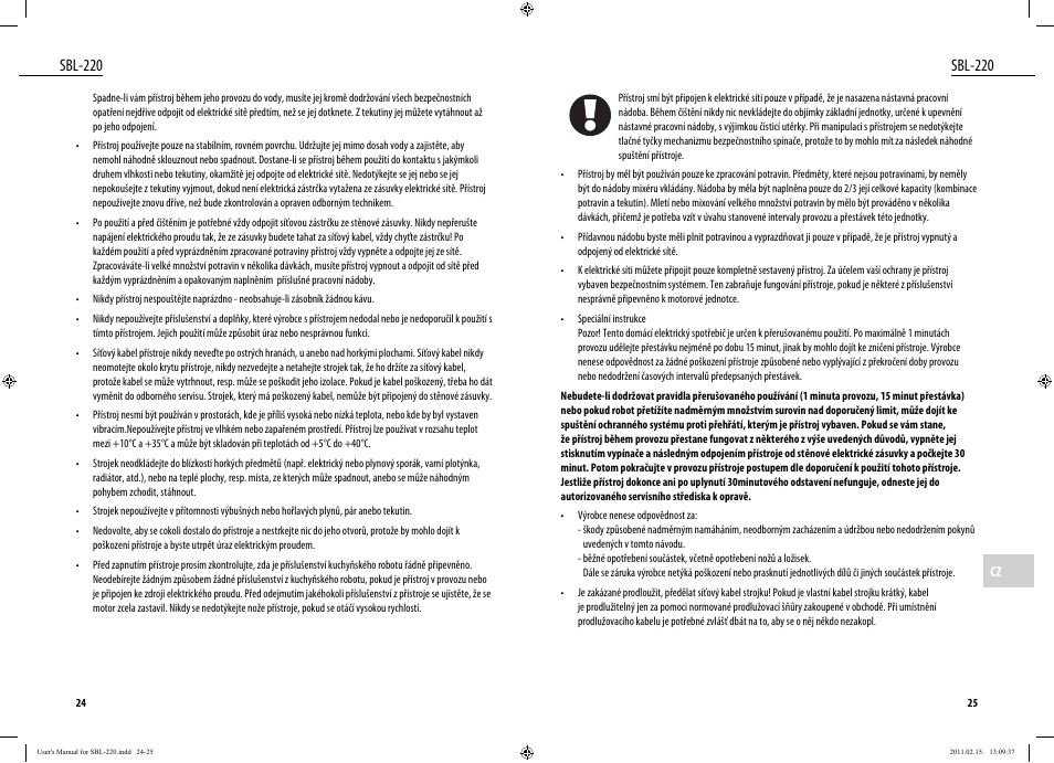 Sbl-220 | Dyras SBL-220 User Manual | Page 13 / 27