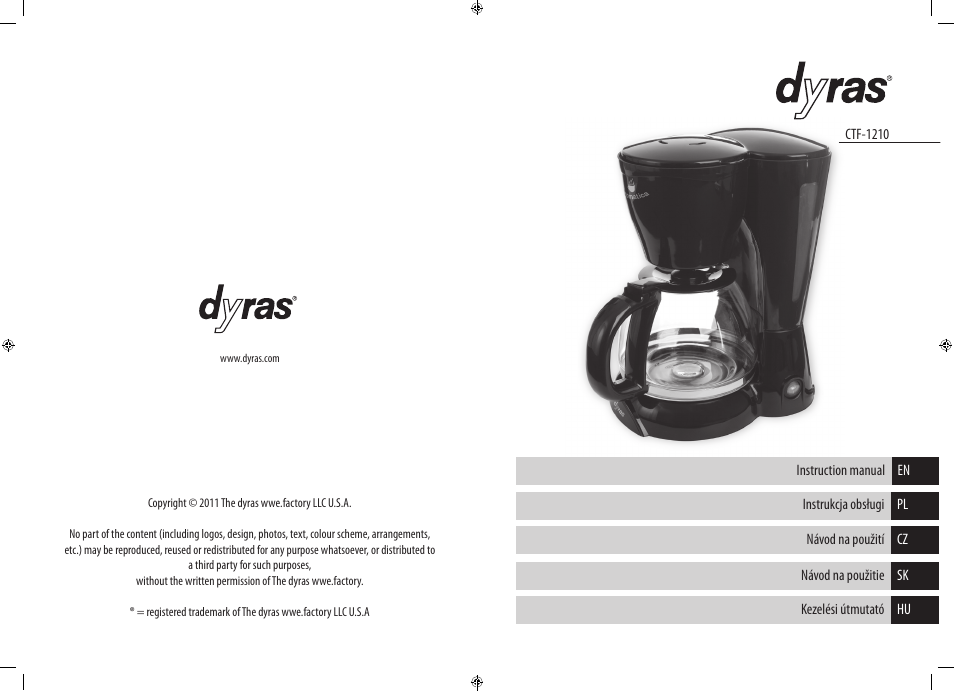 Dyras CTF-1210 User Manual | Page 2 / 29