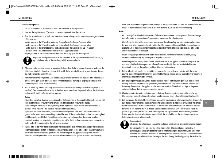 Mckr-8700n | Dyras MCKR-8700N User Manual | Page 6 / 43