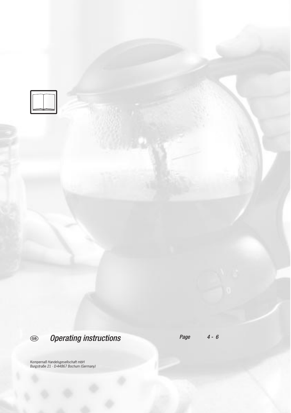 Operating instructions | Bifinett KH 600 User Manual | Page 2 / 8