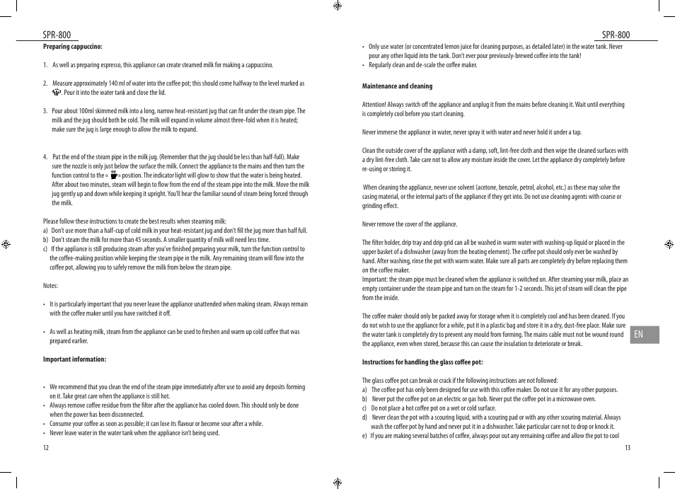 Dyras SPR-800 User Manual | Page 7 / 37