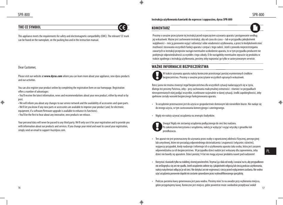 Dyras SPR-800 User Manual | Page 9 / 37