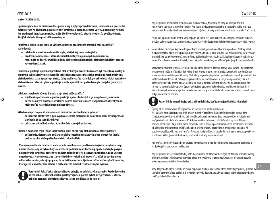 Cwt-2018, Cwt-2018 sk | Dyras CWT-2018 User Manual | Page 18 / 27