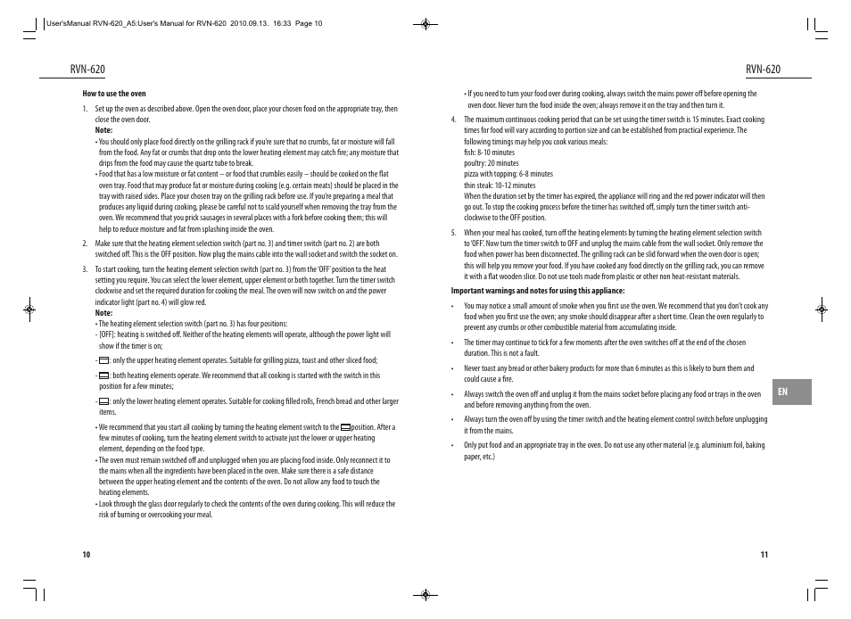 Rvn-620 | Dyras RVN-620 User Manual | Page 6 / 29