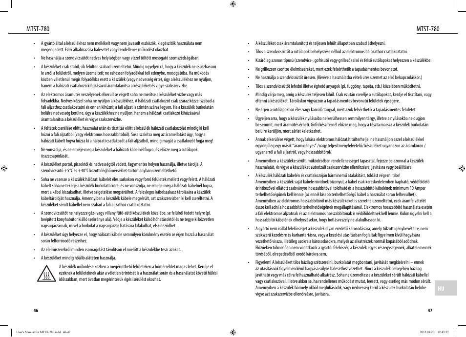 Mtst-780 | Dyras MTST-780 User Manual | Page 24 / 29