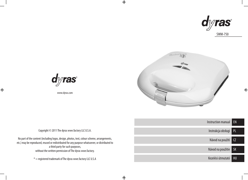 Dyras SWM-750 User Manual | Page 2 / 23