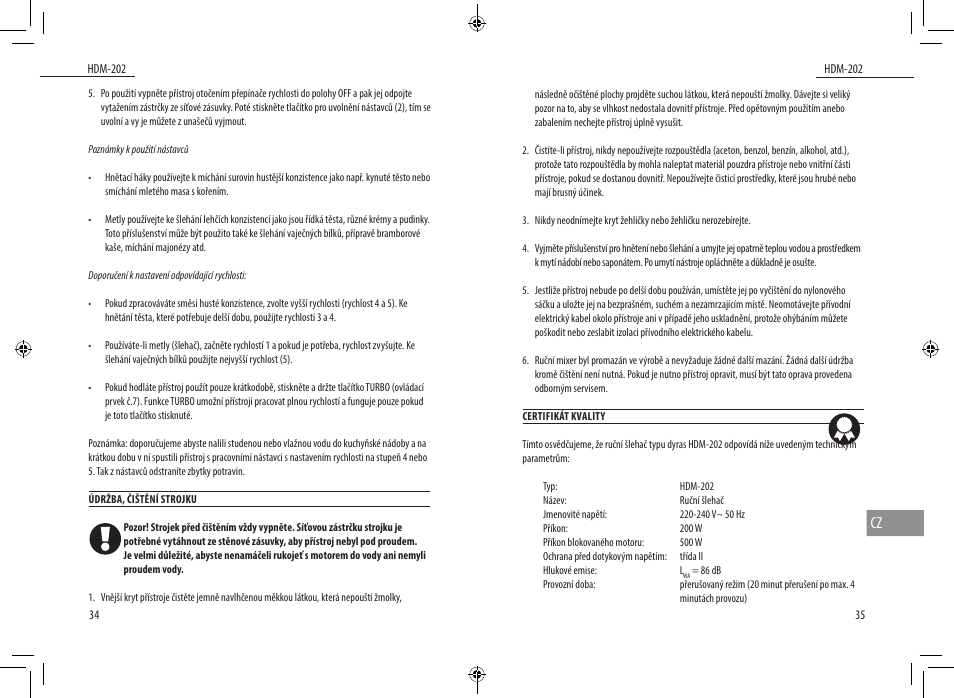 Dyras HDM-202 User Manual | Page 18 / 31